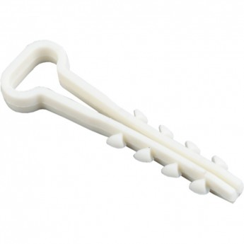 Дюбель-хомут IEK 5х8мм нейлон белый (100шт) - UHH35-5-8-100