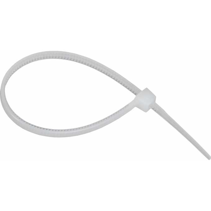 Хомут IEK 2.5х100мм P6.6 стандартный бел. (уп.100шт) UHH30-D025-100-100-K01