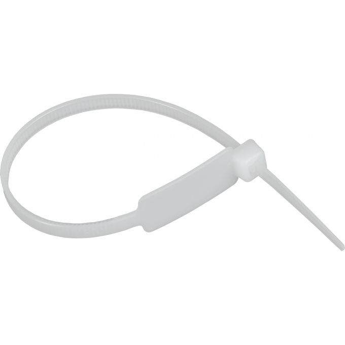 Хомут IEK 4.8х300мм P6.6 маркерный белый (уп.100шт) UHH14-D048-300-100-K01