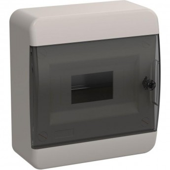 Корпус пластиковый IEK TEKFOR ЩРН-П-8 IP41 черная прозрачная дверь TF5-KP12-N-08-41-K01-K03