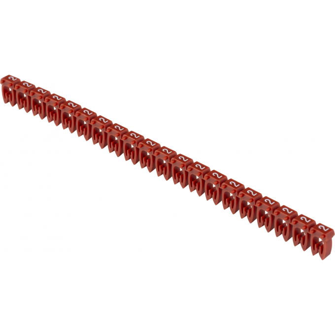 Маркер открытого типа IEK KE 1,5-2,5мм2 символ '2' (500шт/упак) UMK-KE2-2