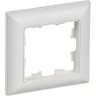 Рамка 1-местная IEK BRITE РУ-1-БрАБ арктич. бел./бел. BR-M12-12-K91