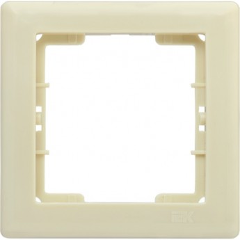 Рамка 1-местная IEK РГ-1-БК BOLERO кремовый - EMB12-K33
