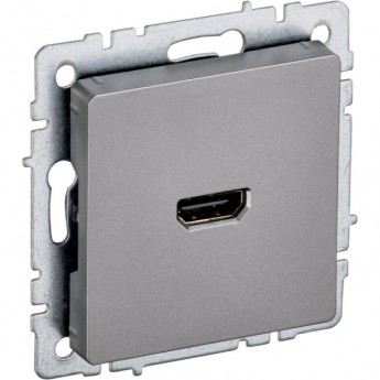 Розетка HDMI IEK BRITE РHDMI-0-БрС сталь - BR-H10-K46 Розетка HDMI IEK BRITE РHDMI-0-БрС сталь - BR-H10-K46