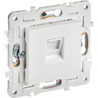 Розетка компьютерная IEK SK-K10-1-K01 RJ45 кат.5E SKANDY SK-K01W арктический белый