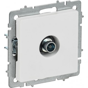 Розетка телевизионная оконечная IEK BR-A10-O-K91 TV СП BRITE РТВ11-0-БрАБ белая