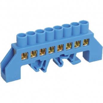 Шина N "ноль" в комбинированном DIN-изоляторе типа "Стойка" IEK ШНИ-8х12-8-КС-С - YNN10-812-8DP-K07