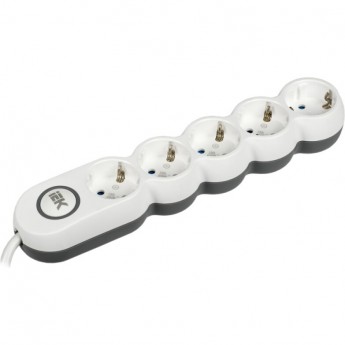 Удлинитель IEK UNO У05В 5 мест 2P+PE/3м 3х1,5мм2 16А/250В - WYP53-16-05-03-ZK