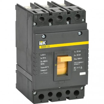 Выключатель автоматический ВА88-35 3Р 80А 35кА IEK SVA30-3-0080 Выключатель автоматический ВА88-35 3Р 80А 35кА IEK SVA30-3-0080